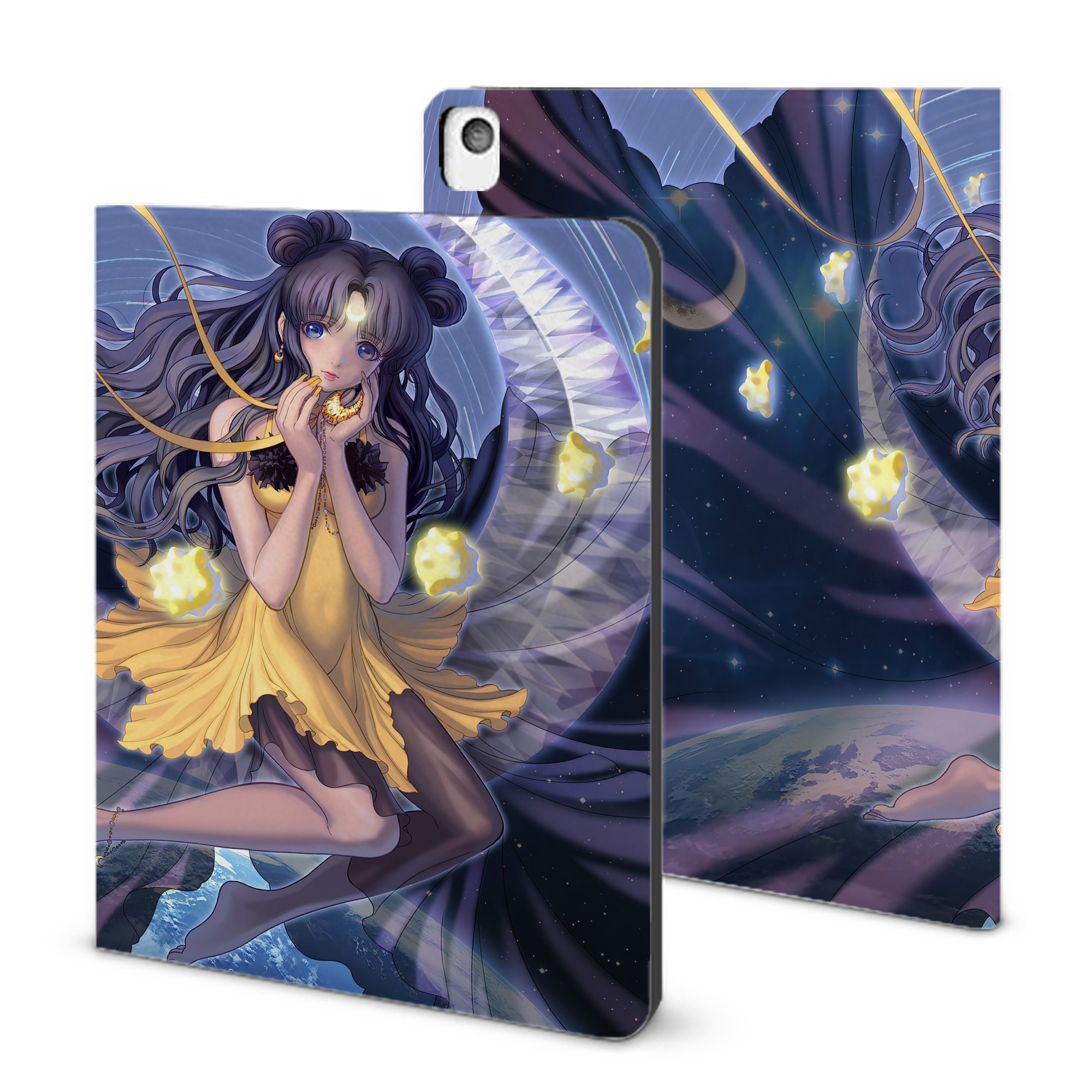 （画像用） 美少女戦士セーラームーン Sailor Moon IPadケース ペンホルダー付き ブックスタイルデザイン